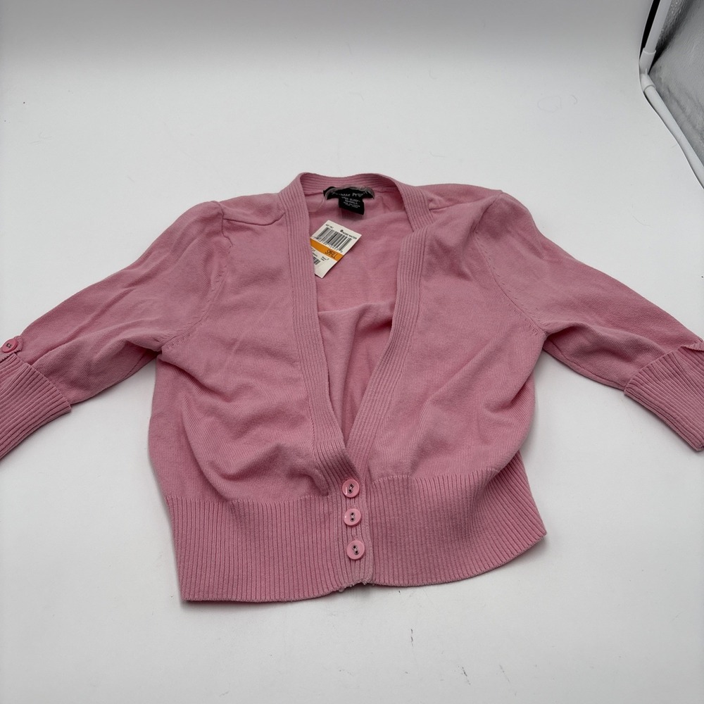 Sweater Project Girls Sweater NWT Size Small Rose Water Macys Quarter‎ Button